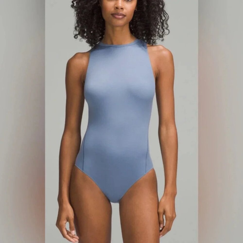 NWT Lululemon Wundermost Ultra-Soft Nulu High-Neck Sleeveless Bodysuit top XS4